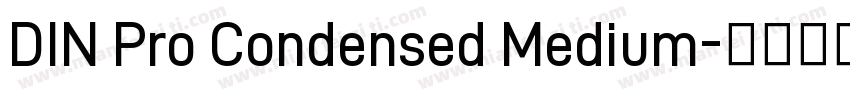 DIN Pro Condensed Medium字体转换